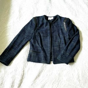 Sandro Tweed Jacket (blue/green, US 8/FR 40)